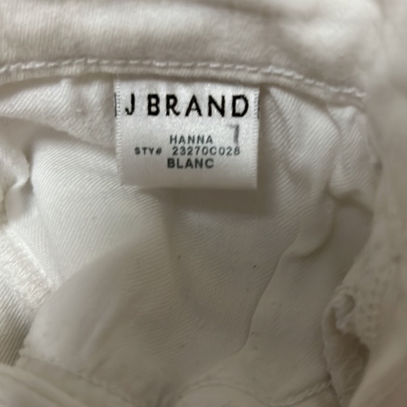 White JBrand crop ankle jeans with zipper - Picture 2 of 5